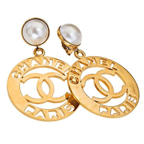 chanel motif earrings|classic chanel earrings.